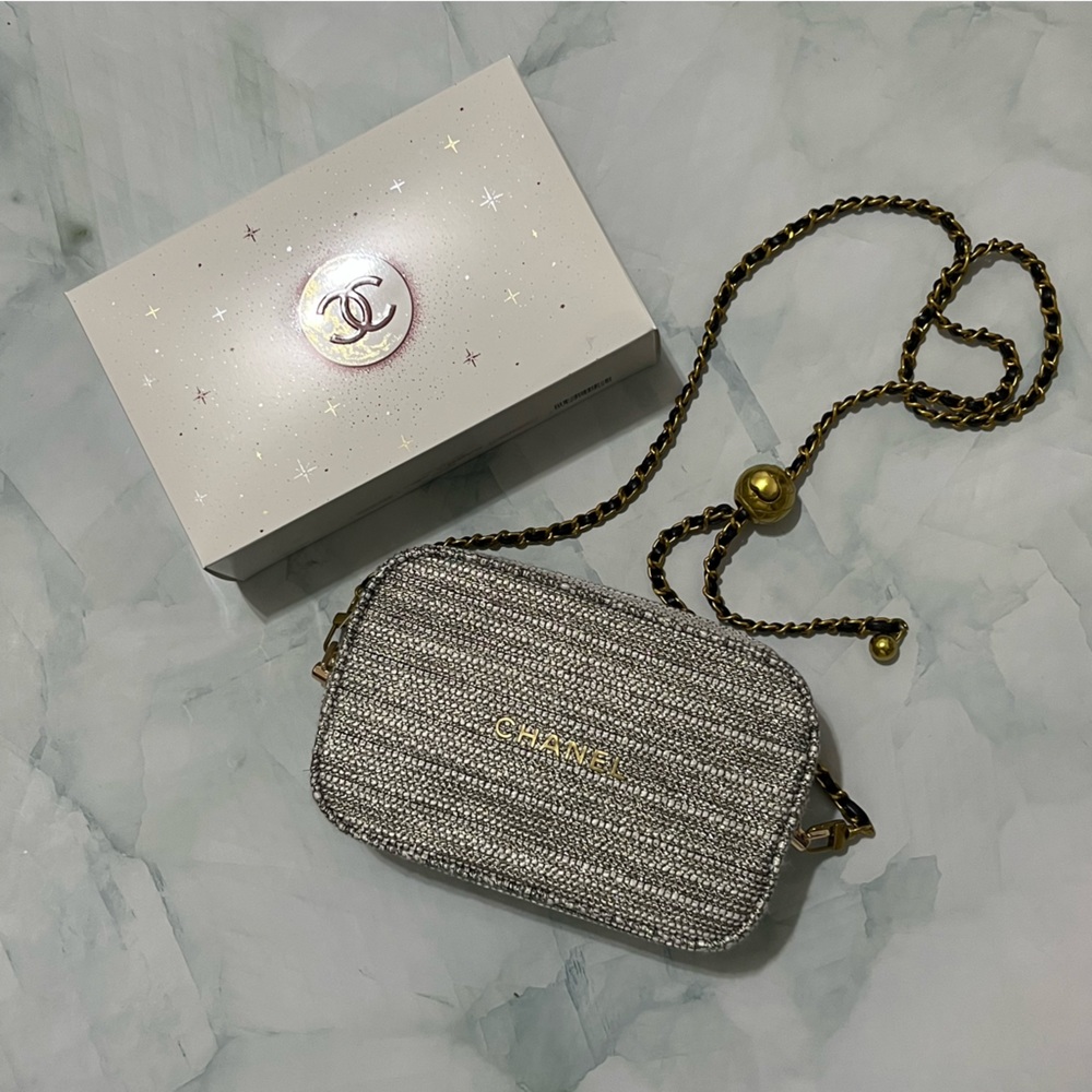 Chanel Holiday Bag converted into adjustable crossbody